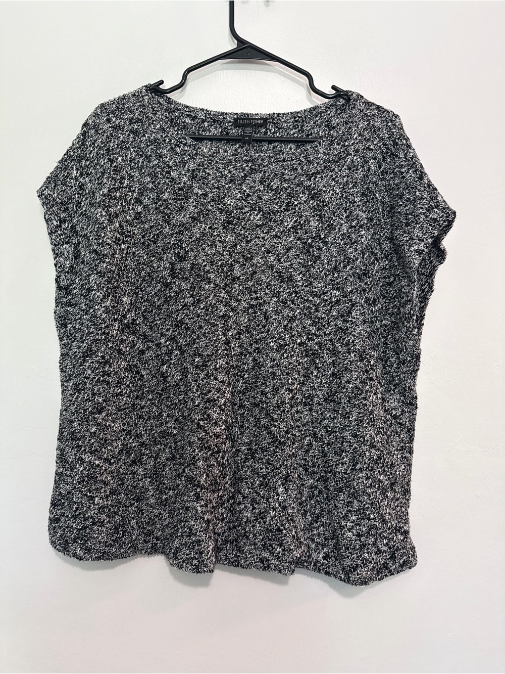 Eileen Fisher Womens Blouse Knit  Sleeveless Size Small Cotton/Linen